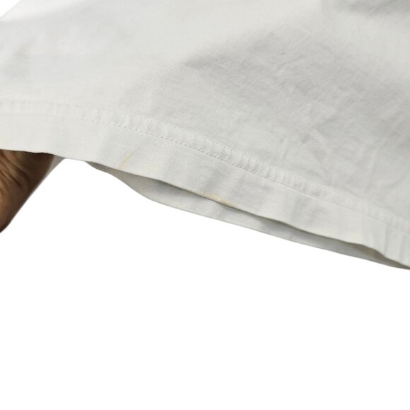 Psycho Bunny Mens White Fiske Tipped Logo Crew Neck Long Sleeve Shirt, 4 / Small - Picture 4 of 10